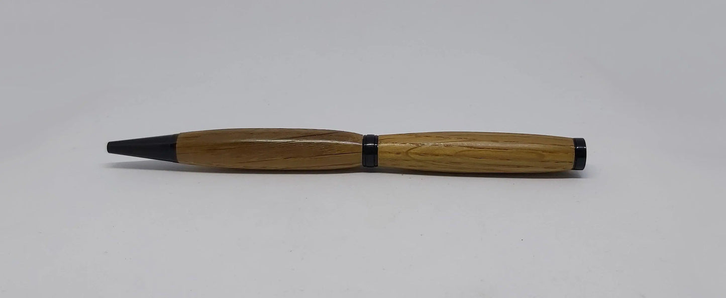 Railway pen- Ballpoint twist pen in Oak taken from GWR 169 rail carriage DevonPens