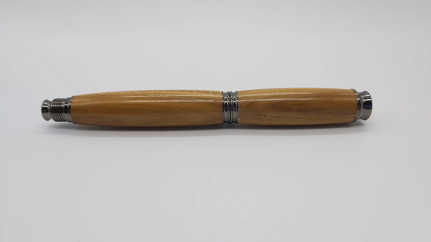 Rollerball and pencil set in Dartmoor Laburnum. DevonPens