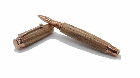 Rollerball pen in Holm Oak from Max gate, former home of Thomas Hardy DevonPens