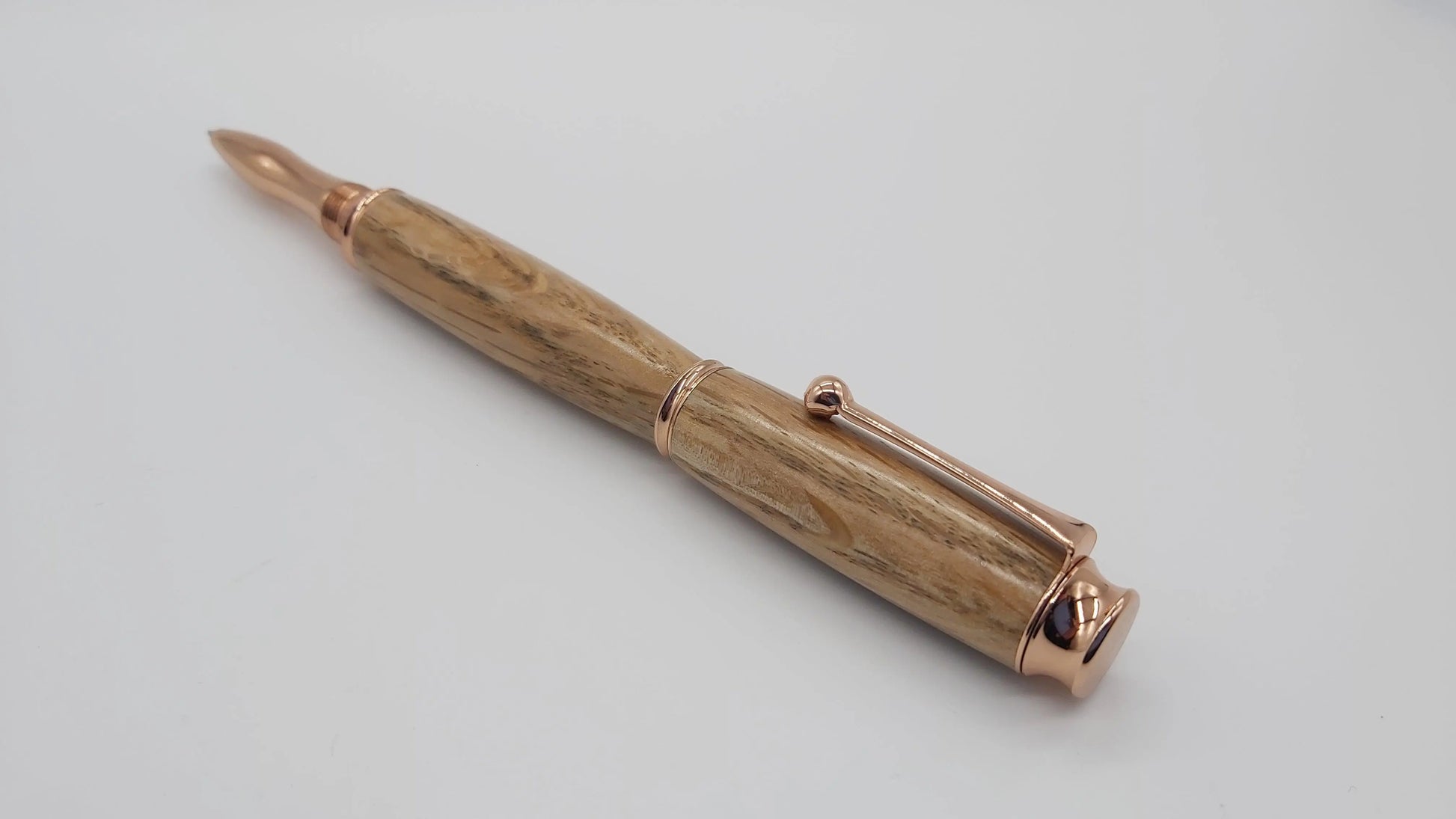 Rollerball pen in Holm Oak from Max gate, former home of Thomas Hardy DevonPens