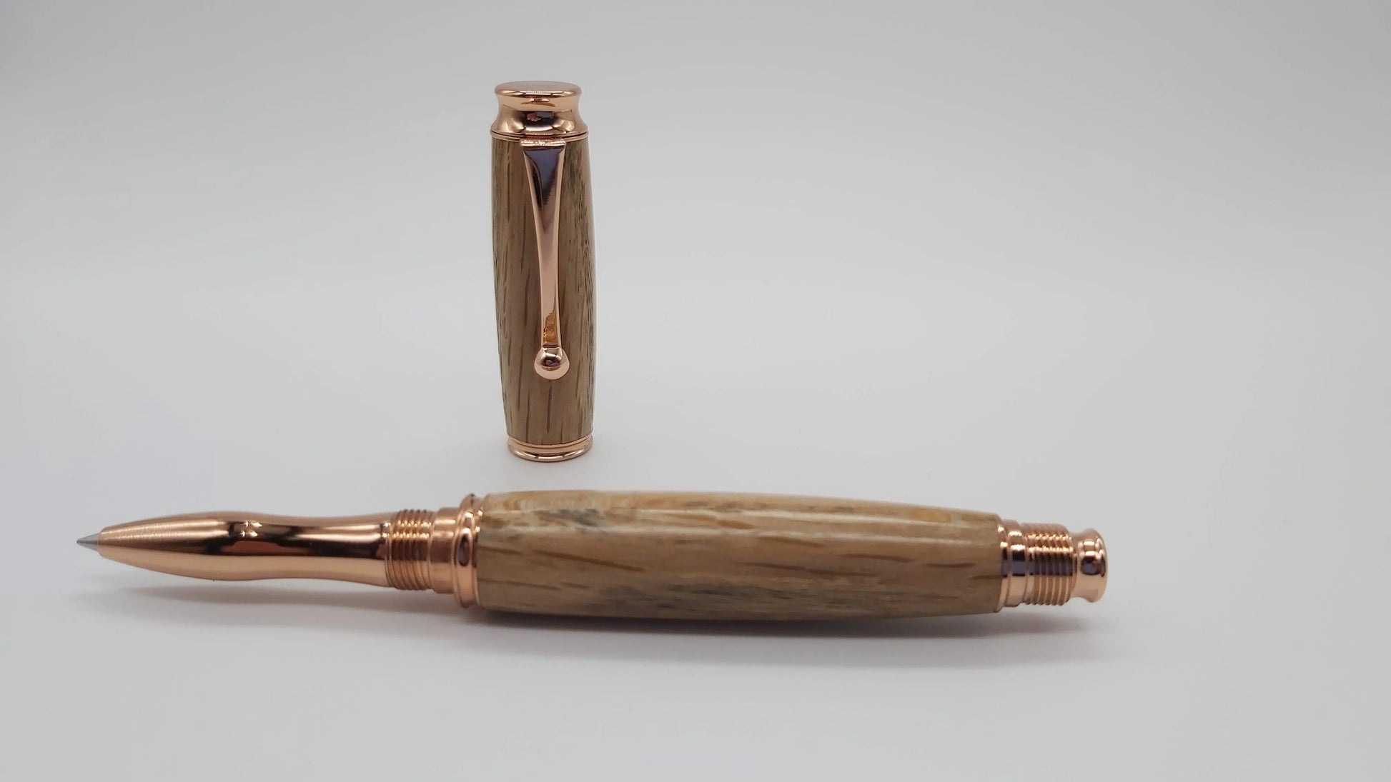 Rollerball pen in Holm Oak from Max gate, former home of Thomas Hardy DevonPens