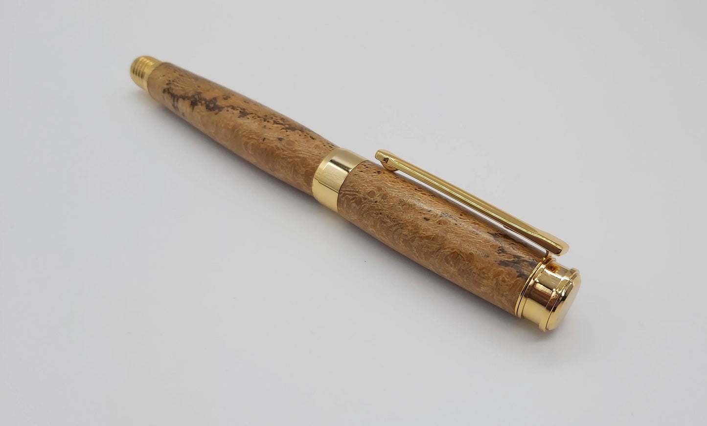 Rollerball pen in Lacewood from Powderham Castle Devon. DevonPens