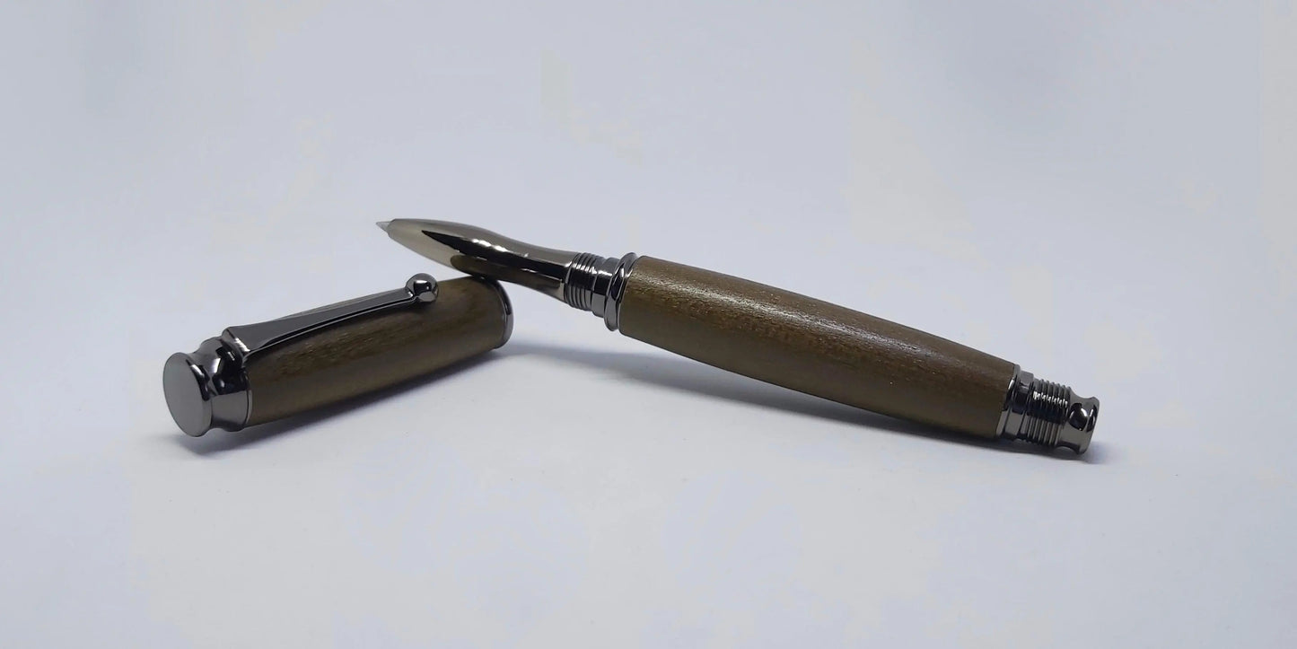 Rollerball pen in Tulip wood from Saltram House Plymouth DevonPens