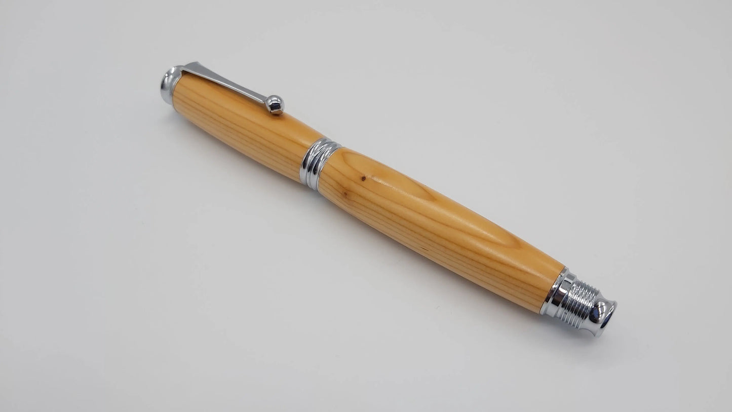 Rollerball pen in Yew from Max gate, former home of Thomas Hardy DevonPens