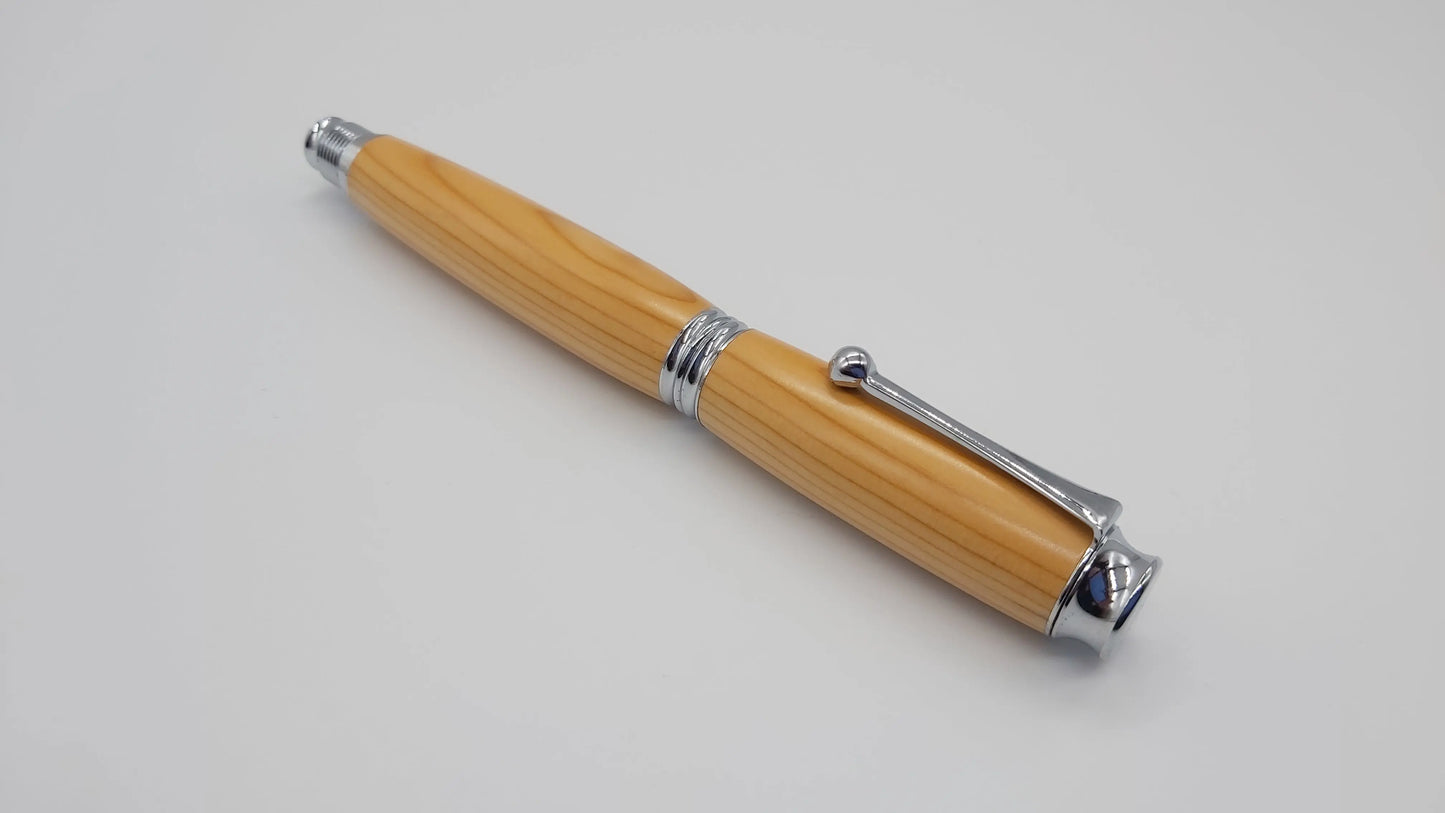 Rollerball pen in Yew from Max gate, former home of Thomas Hardy DevonPens