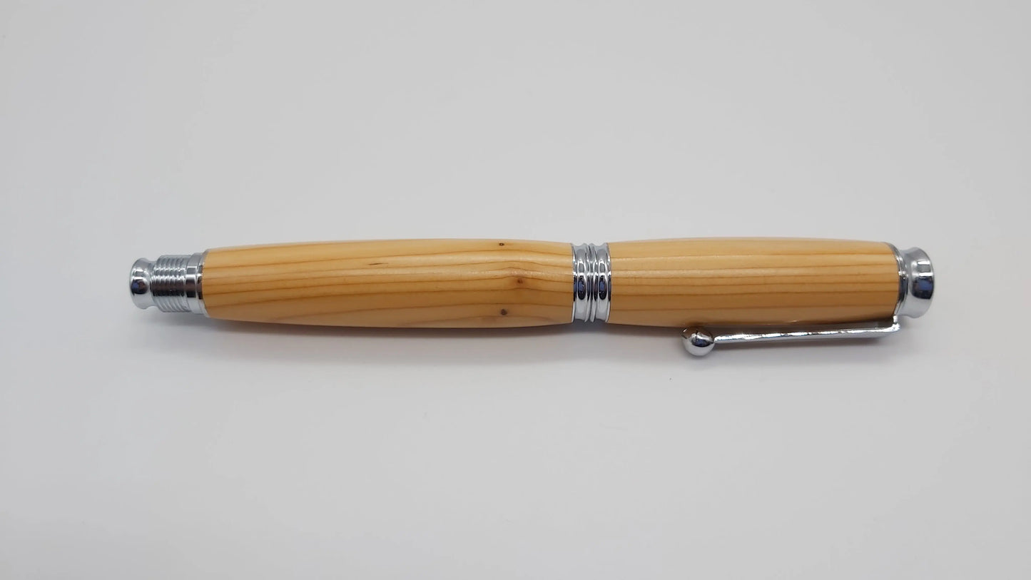 Rollerball pen in Yew from Max gate, former home of Thomas Hardy DevonPens