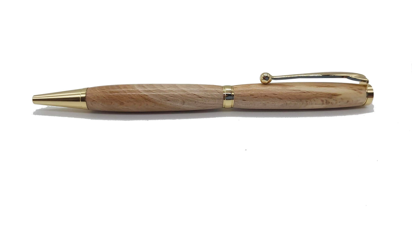 Saltram house-  Spalted Beech ballpoint pen DevonPens