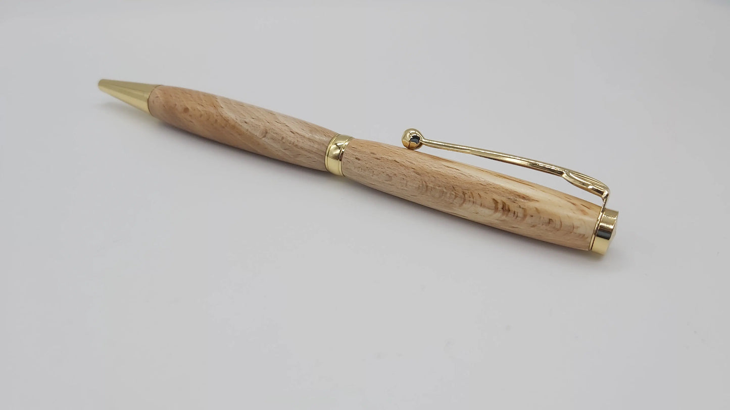 Saltram house-  Spalted Beech ballpoint pen DevonPens