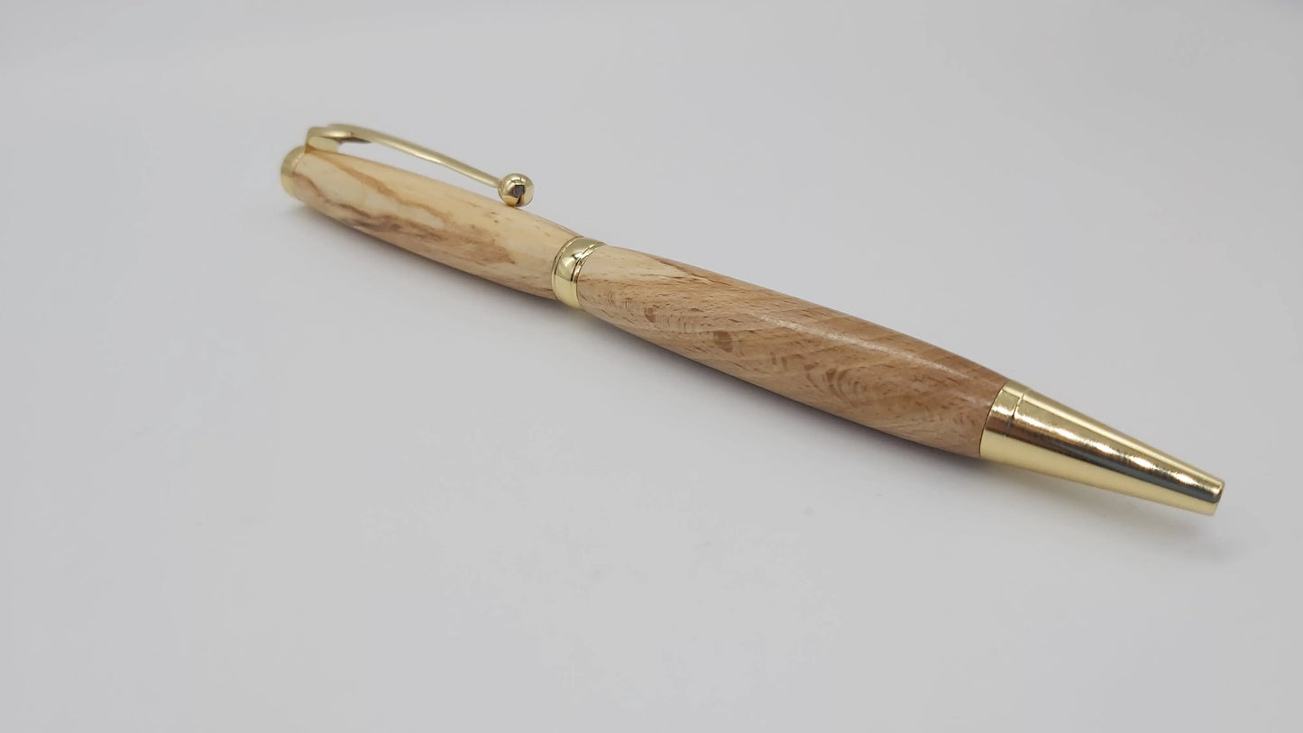 Saltram house-  Spalted Beech ballpoint pen DevonPens