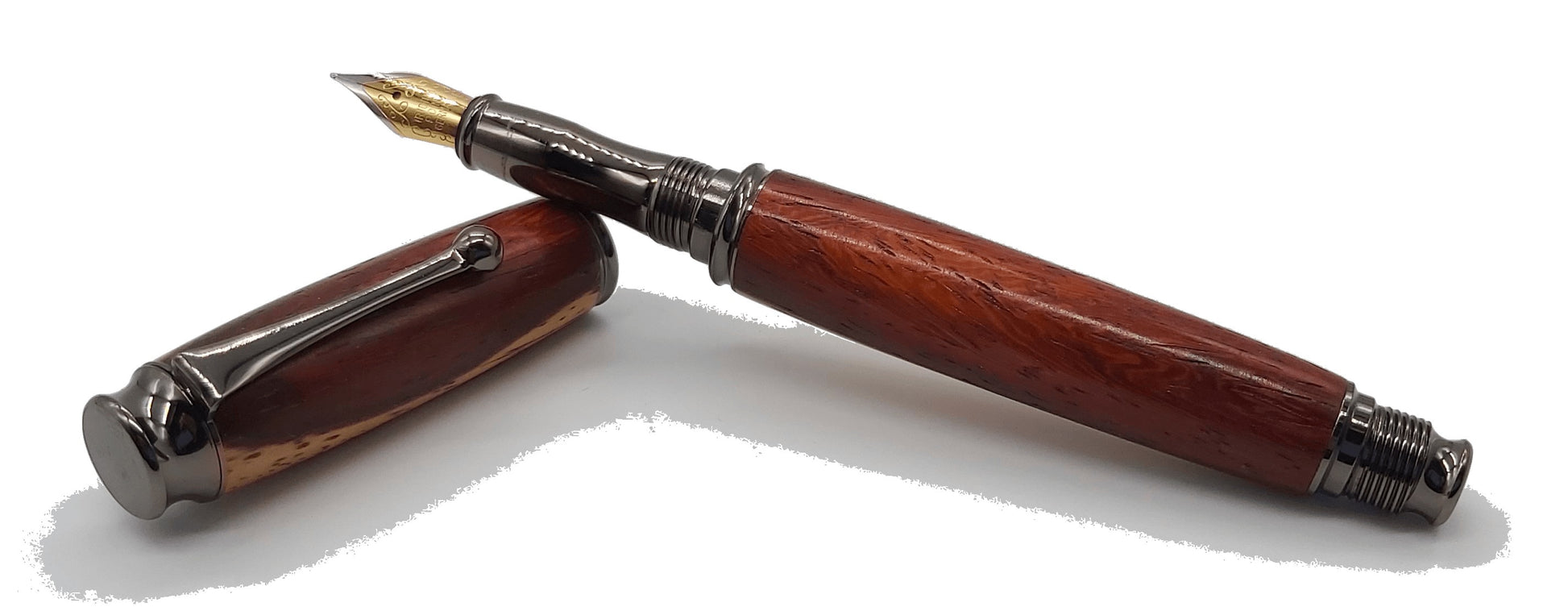 Unique fountain pen handmade in Cocobolo wood DevonPens